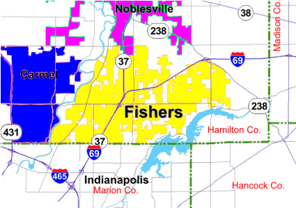 Fishers Map